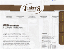 Tablet Screenshot of junkers-kneipe.de